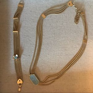 NEW Keep Collective gold chain necklace & bracelet